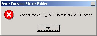 Error Dialog